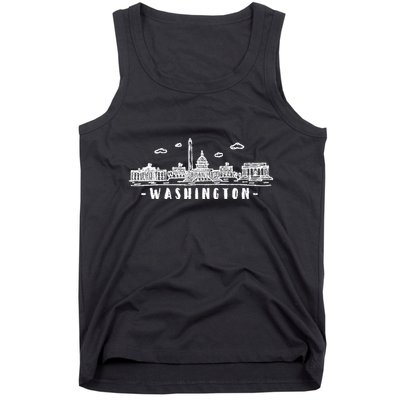 Washington Dc Skyline Tank Top