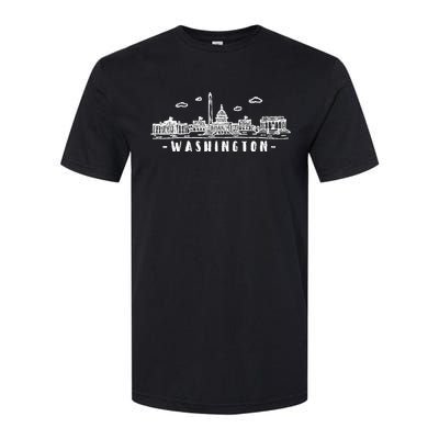 Washington Dc Skyline Softstyle CVC T-Shirt