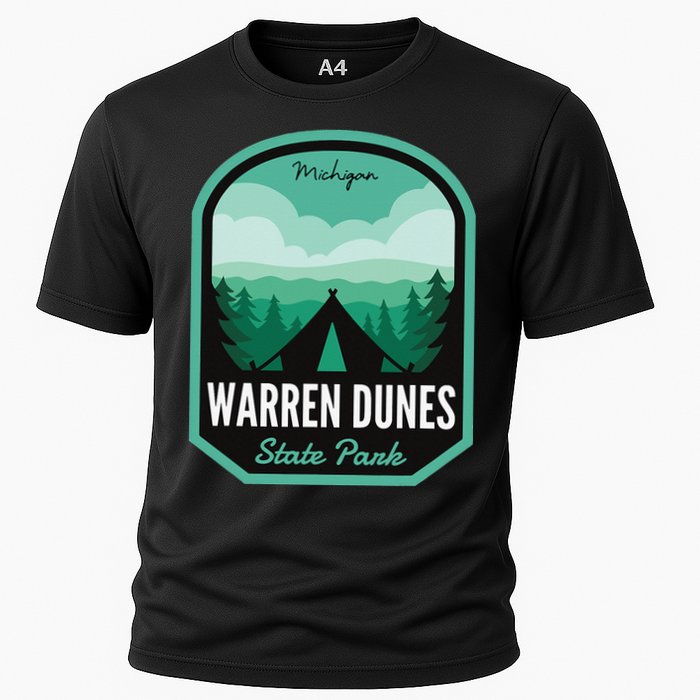 Warren Dunes State Park MI Camping Cooling Performance Crew T-Shirt