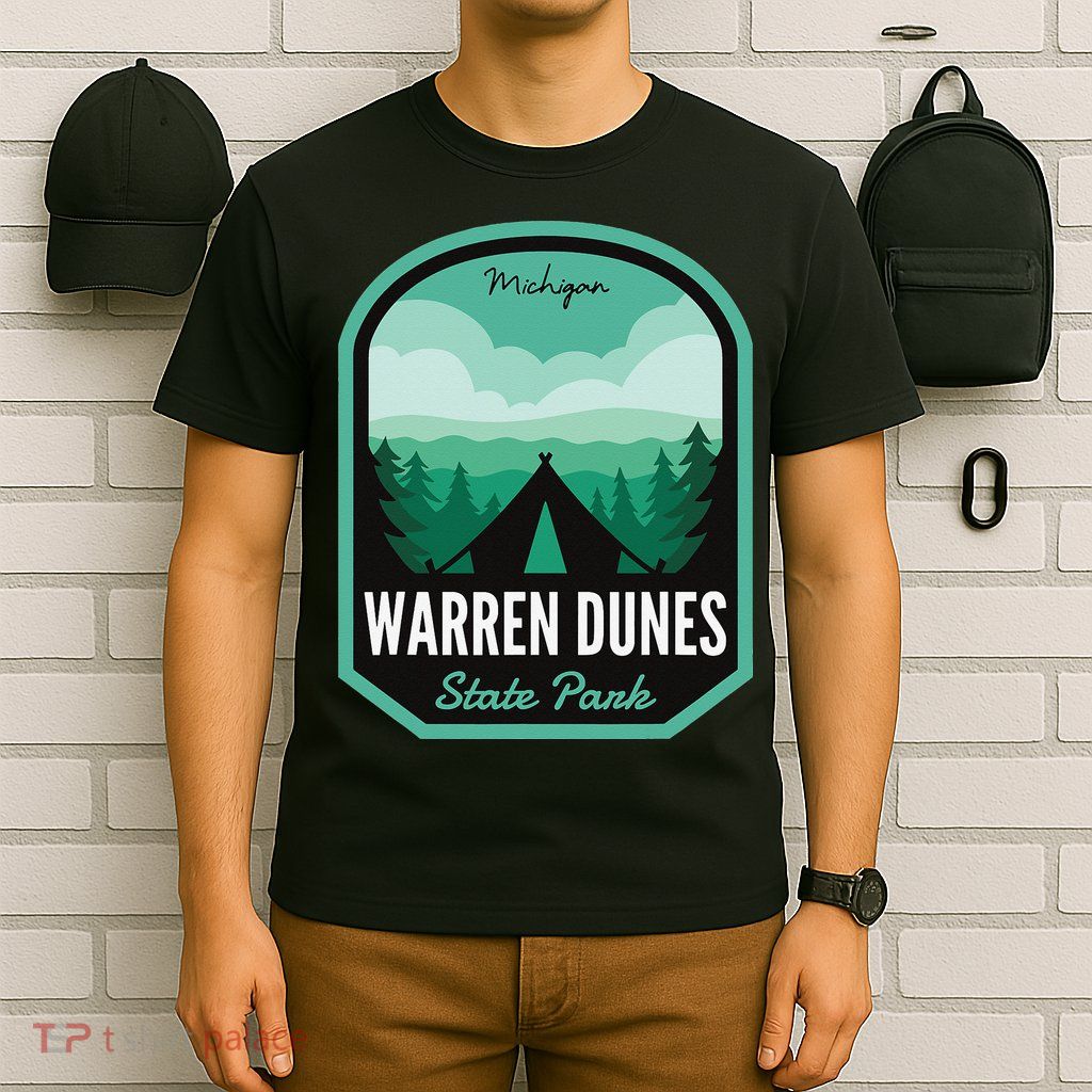 Warren Dunes State Park MI Camping T-Shirt