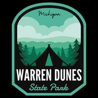 Warren Dunes State Park MI Camping Drawstring Bag
