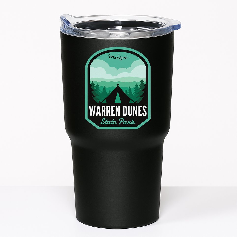 Warren Dunes State Park MI Camping Tumbler