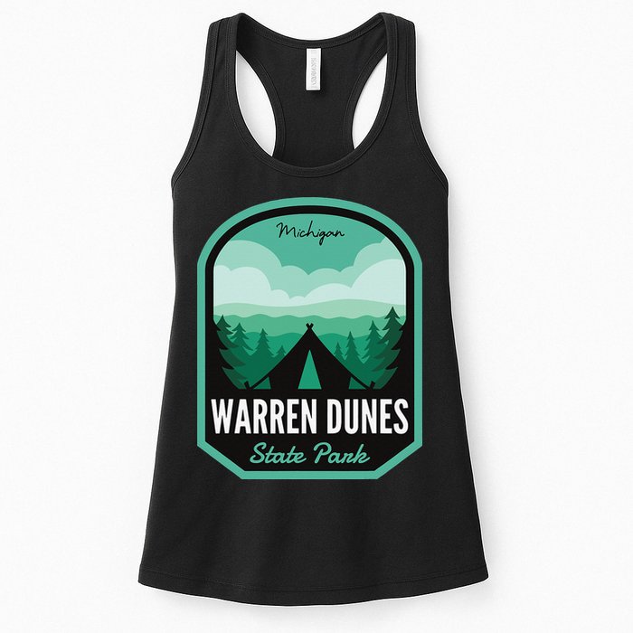 Warren Dunes State Park MI Camping Womens Tank Top