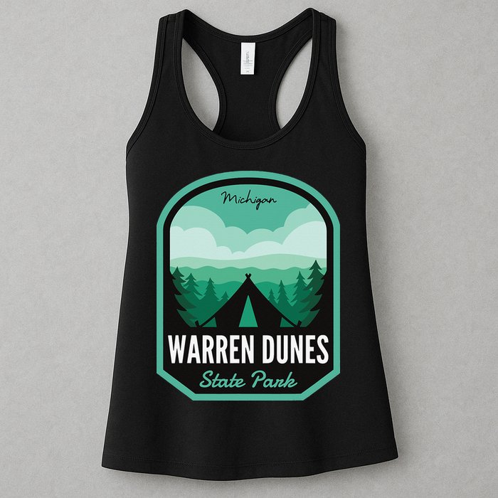 Warren Dunes State Park MI Camping Womens Tank Top