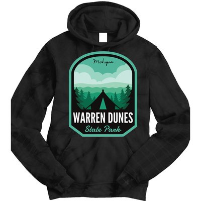 Warren Dunes State Park MI Camping Tie Dye Hoodie