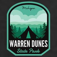 Warren Dunes State Park MI Camping Golf Towel