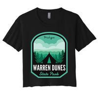 Warren Dunes State Park MI Camping Women's Crop Top Tee