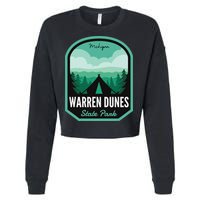 Warren Dunes State Park MI Camping Cropped Pullover Crew