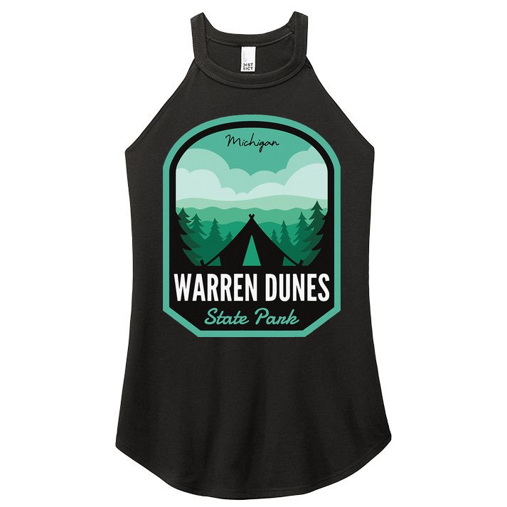Warren Dunes State Park MI Camping Women's Perfect Tri Rocker Tank