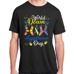 World Down Syndrome Day Awareness Socks 21 March Adult ChromaSoft Performance T-Shirt