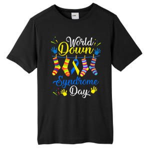 World Down Syndrome Day Awareness Socks 21 March Tall Fusion ChromaSoft Performance T-Shirt