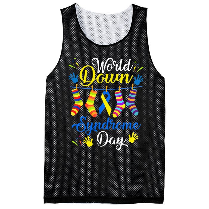 World Down Syndrome Day Awareness Socks 21 March Mesh Reversible Basketball Jersey Tank