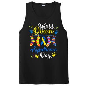 World Down Syndrome Day Awareness Socks 21 March PosiCharge Competitor Tank