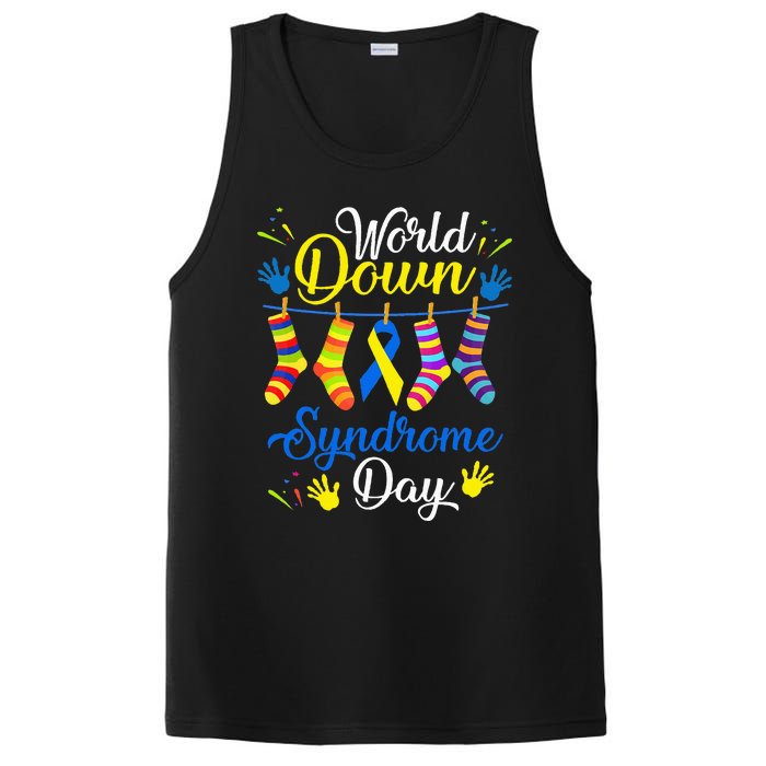 World Down Syndrome Day Awareness Socks 21 March PosiCharge Competitor Tank