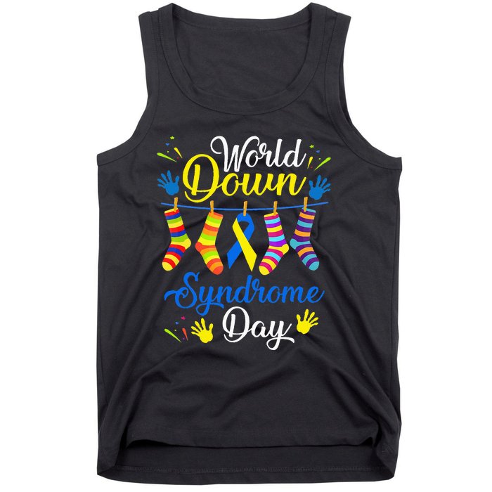 World Down Syndrome Day Awareness Socks 21 March Tank Top