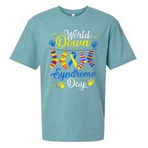 World Down Syndrome Day Awareness Socks 21 March Sueded Cloud Jersey T-Shirt