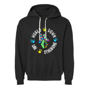 World Down Syndrome Day Awareness Socks T 21 March Garment-Dyed Fleece Hoodie