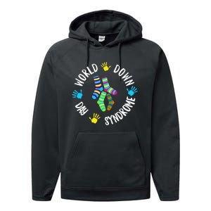 World Down Syndrome Day Awareness Socks T 21 March Performance Fleece Hoodie