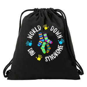 World Down Syndrome Day Awareness Socks T 21 March Drawstring Bag