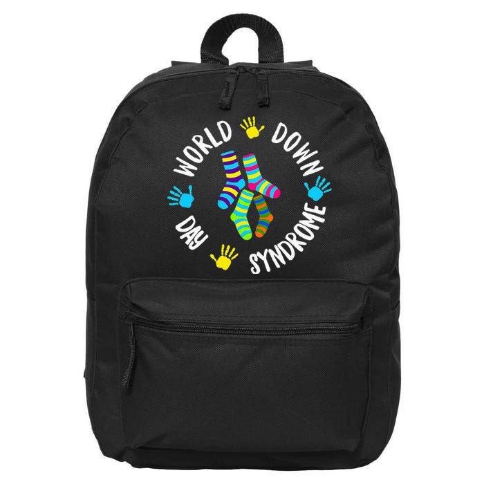 World Down Syndrome Day Awareness Socks T 21 March 16 in Basic Backpack