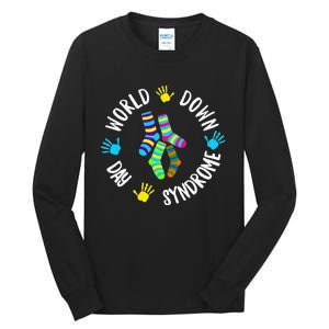 World Down Syndrome Day Awareness Socks T 21 March Tall Long Sleeve T-Shirt