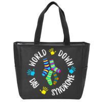 World Down Syndrome Day Awareness Socks T 21 March Zip Tote Bag