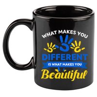 World Down Syndrome Day Awareness Ribbon T21 Day Beautiful 11oz C Handle Ceramic Mug