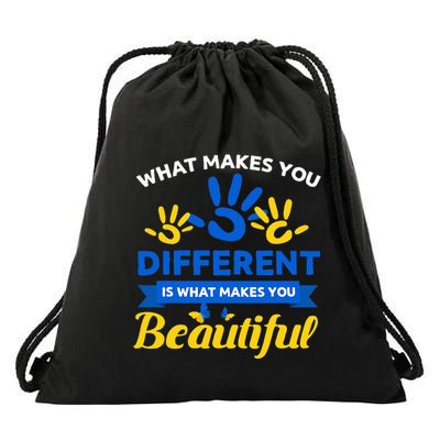 World Down Syndrome Day Awareness Ribbon T21 Day Beautiful Drawstring Bag