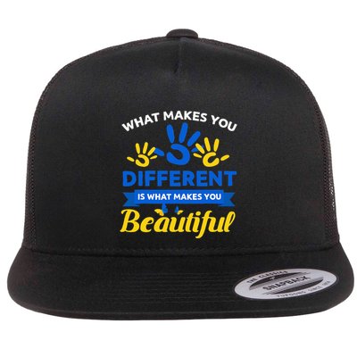 World Down Syndrome Day Awareness Ribbon T21 Day Beautiful Flatbill Hat