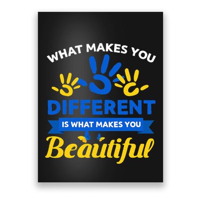 World Down Syndrome Day Awareness Ribbon T21 Day Beautiful Poster