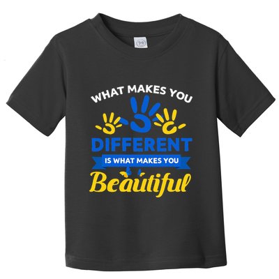 World Down Syndrome Day Awareness Ribbon T21 Day Beautiful Toddler T-Shirt