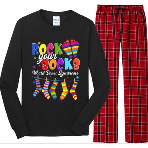 World Down Syndrome Day Rock Your Socks Awareness Long Sleeve Pajama Set