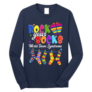 World Down Syndrome Day Rock Your Socks Awareness Long Sleeve Shirt