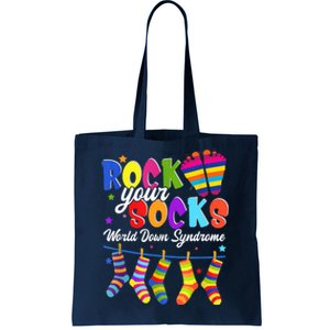 World Down Syndrome Day Rock Your Socks Awareness Tote Bag