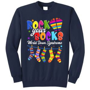 World Down Syndrome Day Rock Your Socks Awareness Tall Sweatshirt