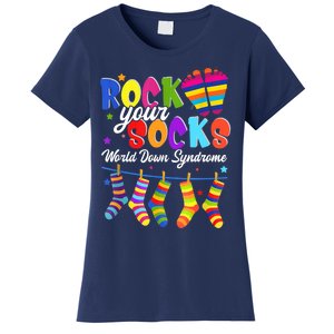 World Down Syndrome Day Rock Your Socks Awareness Women's T-Shirt