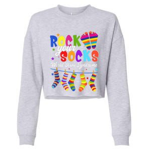 World Down Syndrome Day Rock Your Socks Awareness Cropped Pullover Crew