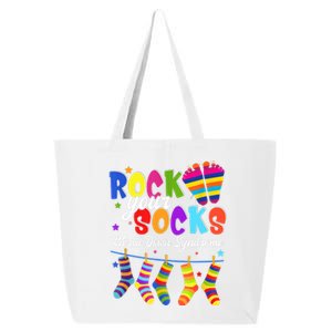 World Down Syndrome Day Rock Your Socks Awareness 25L Jumbo Tote