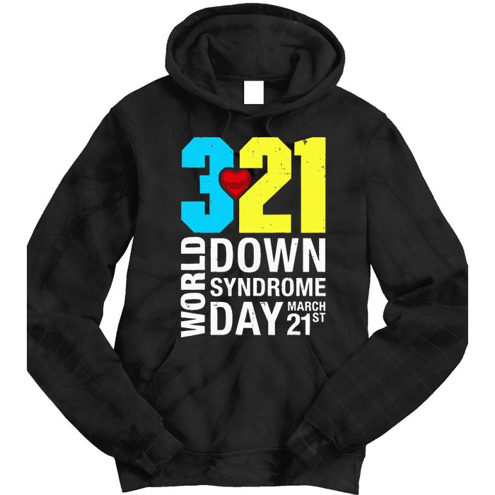 World Down Syndrome Day March 21st Tie Dye Hoodie