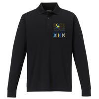 World Down Syndrome Day Rock Your Socks Awareness Performance Long Sleeve Polo