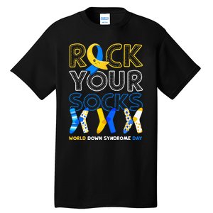 World Down Syndrome Day Rock Your Socks Awareness Tall T-Shirt