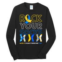 World Down Syndrome Day Rock Your Socks Awareness Tall Long Sleeve T-Shirt