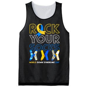 World Down Syndrome Day Rock Your Socks Awareness Mesh Reversible Basketball Jersey Tank