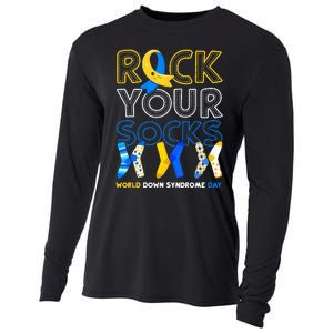 World Down Syndrome Day Rock Your Socks Awareness Cooling Performance Long Sleeve Crew