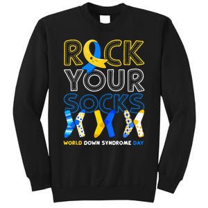 World Down Syndrome Day Rock Your Socks Awareness Tall Sweatshirt