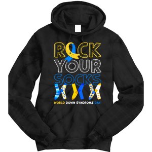 World Down Syndrome Day Rock Your Socks Awareness Tie Dye Hoodie