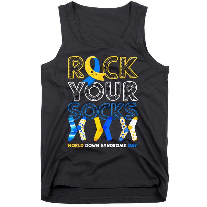 World Down Syndrome Day Rock Your Socks Awareness Tank Top