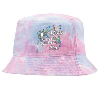 World Down Syndrome Day Extra Chromosome Dandelion Socks Down Syndrome Tie-Dyed Bucket Hat