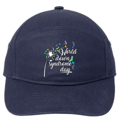 World Down Syndrome Day Extra Chromosome Dandelion Socks Down Syndrome 7-Panel Snapback Hat