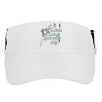 World Down Syndrome Day Extra Chromosome Dandelion Socks Down Syndrome Adult Drive Performance Visor